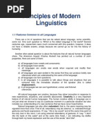 Lesson 2 Principles of Modern Linguistics