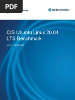 CIS Ubuntu Linux 20.04 LTS Benchmark v2.0.1