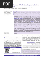 An Evaluation of Persistence of Postdischarge Symptoms in Survivors of COVID 19 Infection