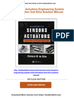 (PDF Download) Sensors and Actuators Engineering System Instrumentation 2nd Silva Solution Manual Fulll Chapter