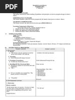 Lesson Plan in Mapeh 8 Pe 3rd Quarter