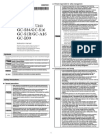 GC Series Expansoin Unit GC-S84 Instruction Manua