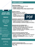 Curriculum Vitae - Afnan 'Aqif - #SayaDigital - 0177022102