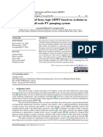 Implementation of Fuzzy Logic MPPT Based On Arduino in Small Scale PV Pumping System