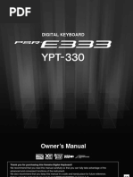 Yamaha PSR E333 - Manual en