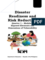 Disaster Readiness and Risk Reduction: Quarter 1 - Module 3 Exposed Elements and Dimensions of Vulnerability