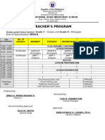 Teacher's Program 2024 2025