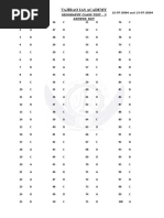 Geography Class Test 3 Answer Key Brijesh Sir Bhubaneswar Branch 12-07-2024 and 13-07-2024