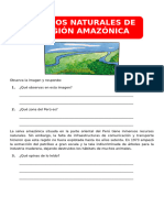 Recursos Naturales de La Región Amazónica para Sexto Grado de Primaria