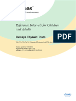 Thyroid Reference Data Roche