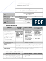 Personal Social 3° - SESION DE APRENDIZAJE 2023