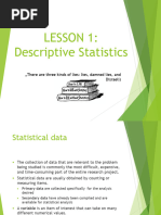 Chapter 1 - Descriptive Statistics