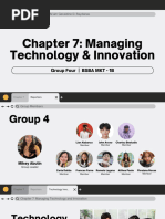 Managing Technology and Innovation