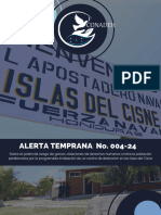 Alerta Temprana No. 004 24. Islas Del Cisne