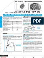 Moteur Diesel 1.9 Dci (130 CH) : Caractéristiques Mécaniques