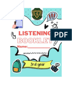 Listening Booklet 3rd Year 2023