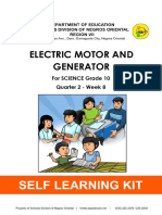 Electric Motor and Generator: For SCIENCE Grade 10 Quarter 2 - Week 8