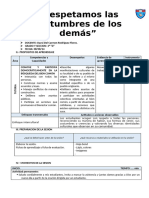 Tutoria Espeto Las Costumbres de Los Demas