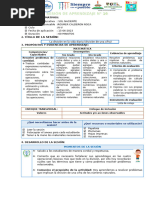 Sesión de Aprendizaje N Divison de Una Cifra