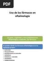 Uso de Los Fármacos en Oftalmología