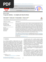 Corporate Dentistry - An Insight and Vision For Future: IP Indian Journal of Orthodontics and Dentofacial Research