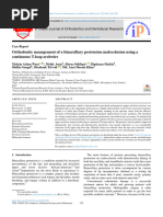 Orthodontic Management of A Bimaxillary Protrusion Malocclusion Using A Continuous T-Loop Archwire