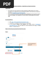 Infosys - Student Registration - and - Login - Instructions - NM