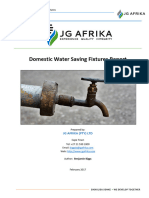 Domestic Water Saving Fixtures Report