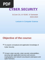 Cyber Security Vi Semester