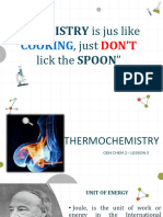 Lesson 3 - Thermochemistry