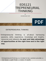 Entrepreneurial Thinking