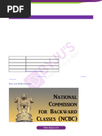 National Commission For Backward Classes NCBC