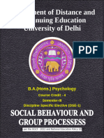 Dse-1 Social Behaviour and Group Processes Final