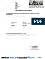 Certificado de Operatividad y Ult Mant - Rodillo INGERSOLL RAND 2024 2