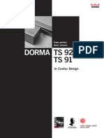 Dorma: TS 92 TS 91