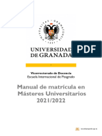 Manual de Matricula Másteres