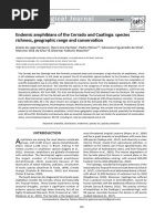 2024, Santana Et Al - Endemic Amphibians of The Cerrado and Caatinga Species Richness, Geographic Range and Conservation