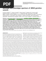 2017 NRAS Germline Phenotype Review