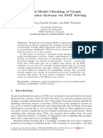 Bounded Model Checking of Graph Transformation Systems Via SMT Solving