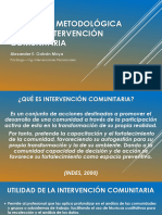 Propuesta Metodológica de Intervención Comunitaria (Presentación)