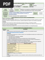 Planeacion de 3 Grado Tecnica Febrero