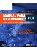 Manual para Observadores: Estratégia Multimodal Da OMS para A Melhoria Da Higienização Das Mãos