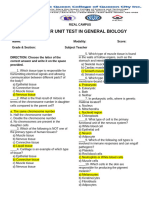 ANSWER KEY - Quarter Exam Biology