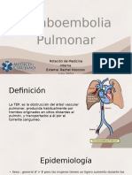 Tromboembolia Pulmonar: Rotación de Medicina Interna Externa: Rachel Moscoso Julio 2024