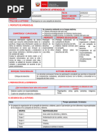 5° Sesion de Aprendizaje 25 de Mayo Comunicación