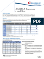 Kinetex HPLC/UHPLC Columns Tips For Care and Use: General Information