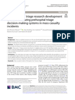 A Translational Triage Research Development Tool: Standardizing Prehospital Triage Decision Making Systems in Mass Casualty Incidents