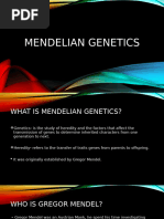 Mendelian Genetics