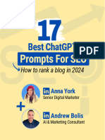 17 ChatGPT Prompts For SEO - How To Rank A Blog in 2024 - PDF Guide - Andrew Bolis