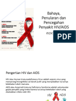 Bahaya, Penularan Dan Pencegahan Penyakit HIV